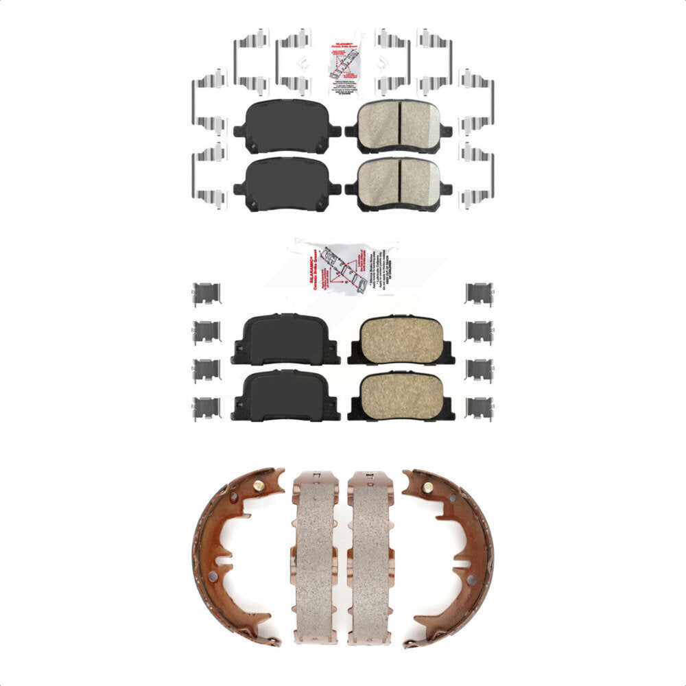 Ceramic Disc Brake Pads Front Rear Kit For Toyota Camry Lexus ES300
