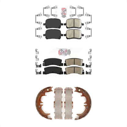 Ceramic Disc Brake Pads Front Rear Kit For Toyota Camry Lexus RX300 Solara ES300