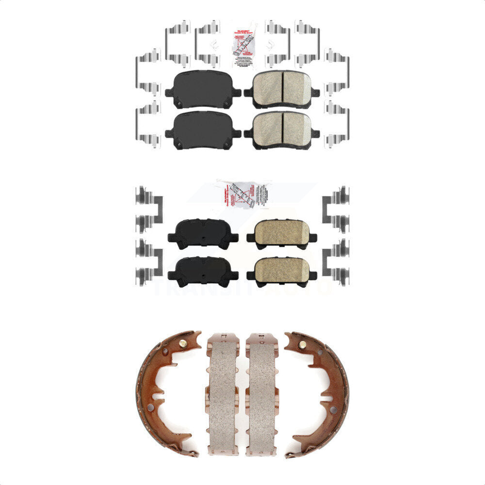 Ceramic Disc Brake Pads Front Rear Kit For Toyota Camry Solara Avalon