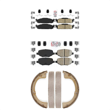 Ceramic Disc Brake Pads Front Rear Kit For 2010-2012 Lincoln MKT