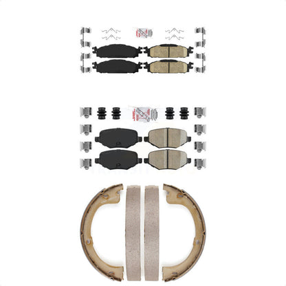Ceramic Disc Brake Pads Front Rear Kit For 2010-2012 Lincoln MKT