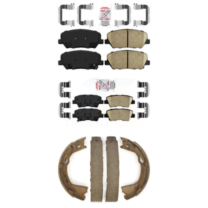 Ceramic Disc Brake Pads Front Rear Kit For 2013 Kia Optima EX/SX with 2.0L