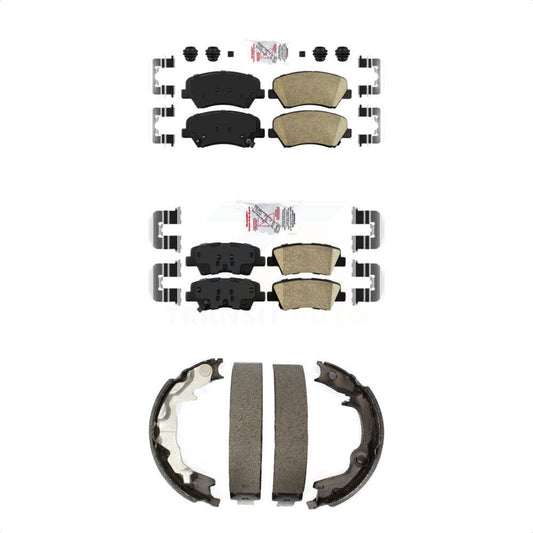 Ceramic Disc Brake Pads Front Rear Kit For 2014 Kia Forte Koup
