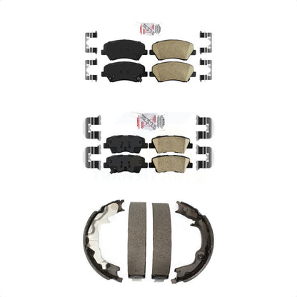 Ceramic Disc Brake Pads Front Rear Kit For 2014 Kia Forte Koup