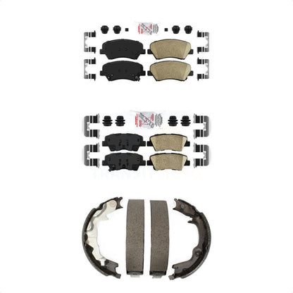 Ceramic Disc Brake Pads Front Rear Kit For 2014 Kia Forte Koup