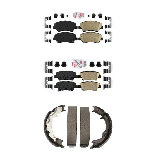 Ceramic Disc Brake Pads Front Rear Kit For 2014 Kia Forte Koup