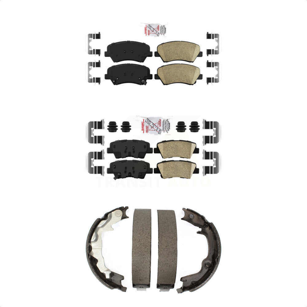 Ceramic Disc Brake Pads Front Rear Kit For 2014 Kia Forte Koup