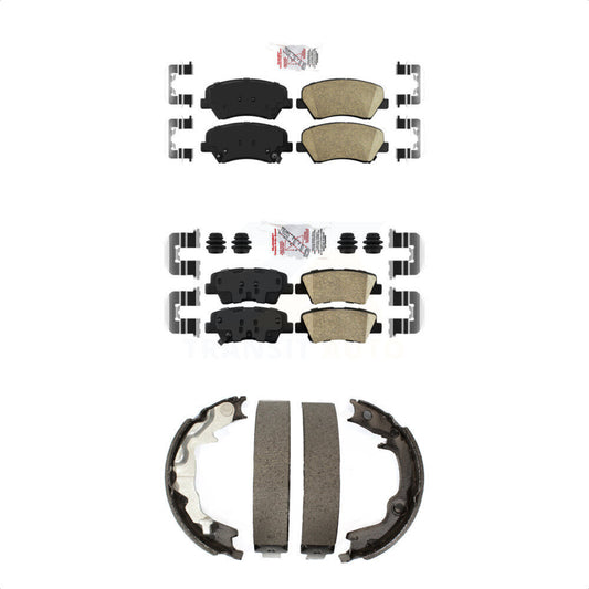 Ceramic Disc Brake Pads Front Rear Kit For 2014 Kia Forte Koup