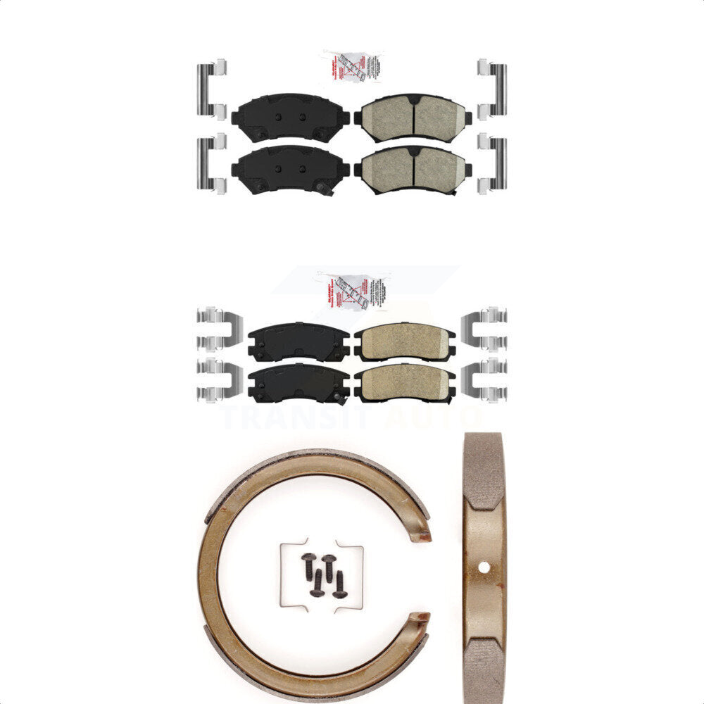 Ceramic Disc Brake Pads Front Rear Kit For Chevrolet Impala Buick Century Grand