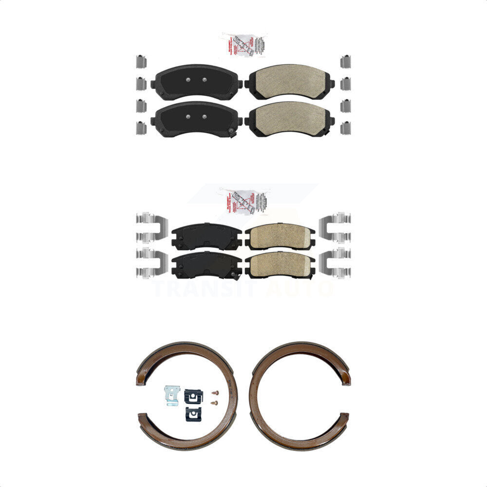 Semi-Metallic Ceramic Disc Brake Pads Front Rear Kit For Buick Rendezvous Aztek