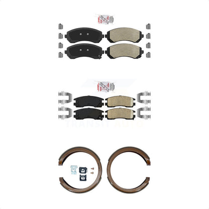 Semi-Metallic Ceramic Disc Brake Pads Front Rear Kit For Buick Rendezvous Aztek