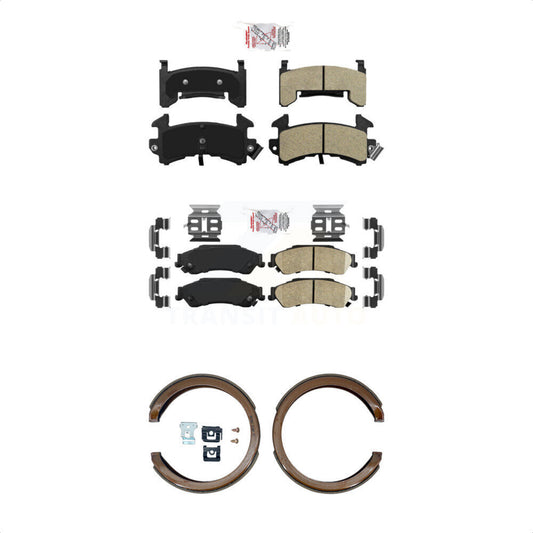 Semi-Metallic Ceramic Disc Brake Pads Front Rear Kit For Chevrolet S10 GMC