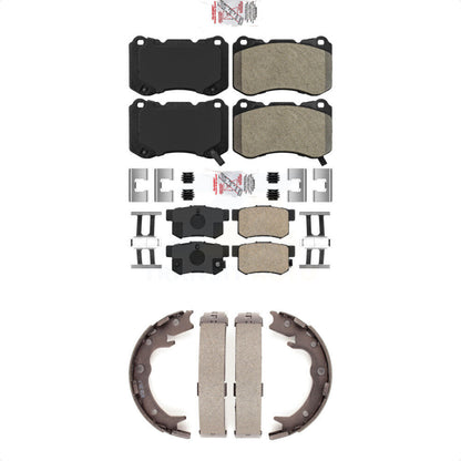 Semi-Metallic Ceramic Disc Brake Pads Front Rear Kit For Acura TL