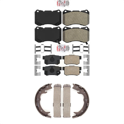 Semi-Metallic Ceramic Disc Brake Pads Front Rear Kit For Acura TL