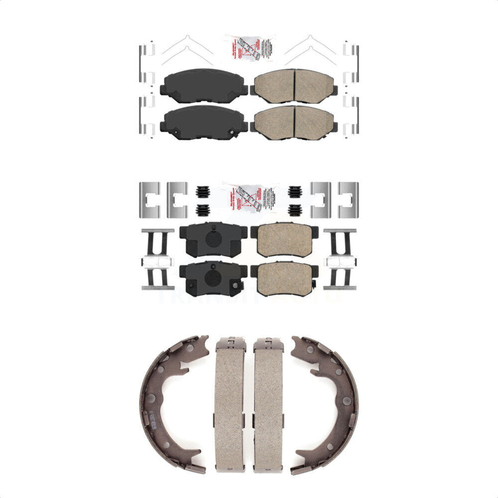 Ceramic Disc Brake Pads Front Rear Kit For Honda CR-V Element