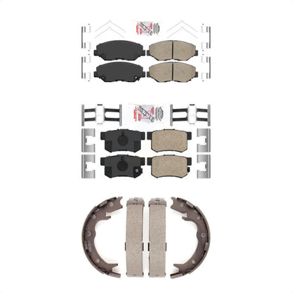 Ceramic Disc Brake Pads Front Rear Kit For Honda CR-V Element