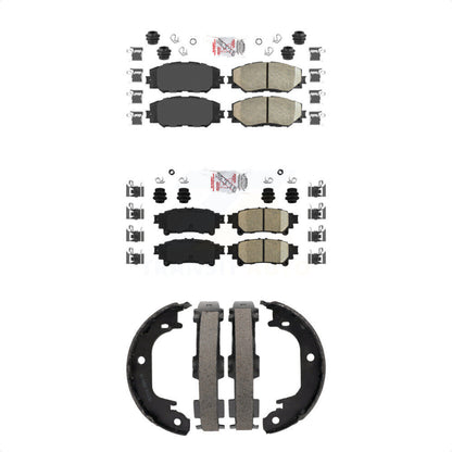 Ceramic Disc Brake Pads Front Rear Kit For 2012-2018 Toyota Prius V