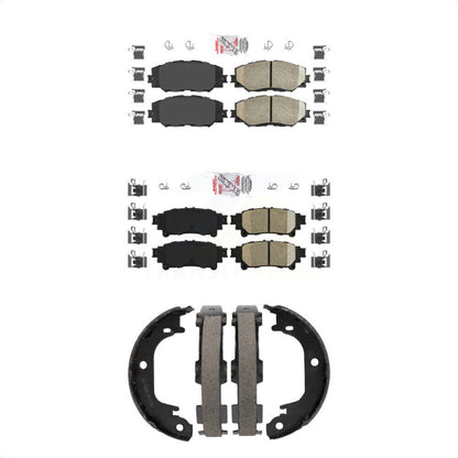 Ceramic Disc Brake Pads Front Rear Kit For 2012-2018 Toyota Prius V
