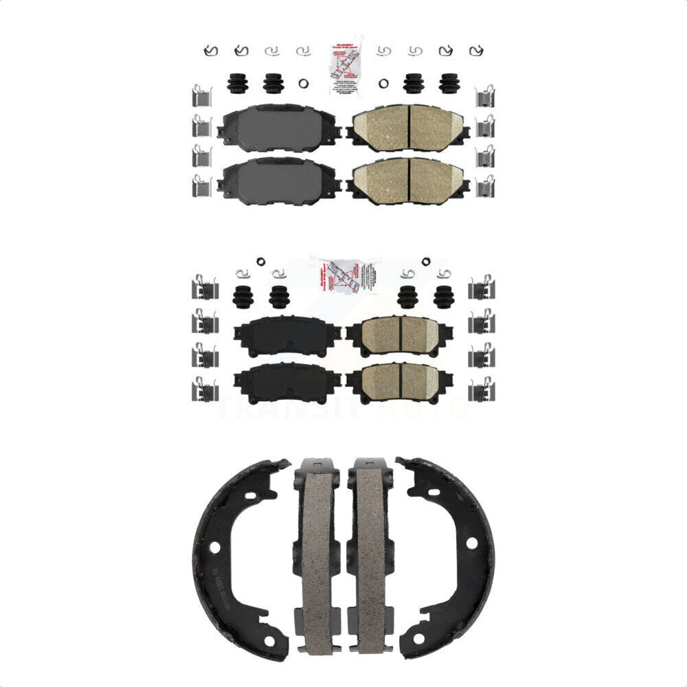 Ceramic Disc Brake Pads Front Rear Kit For 2016-2020 Toyota Mirai