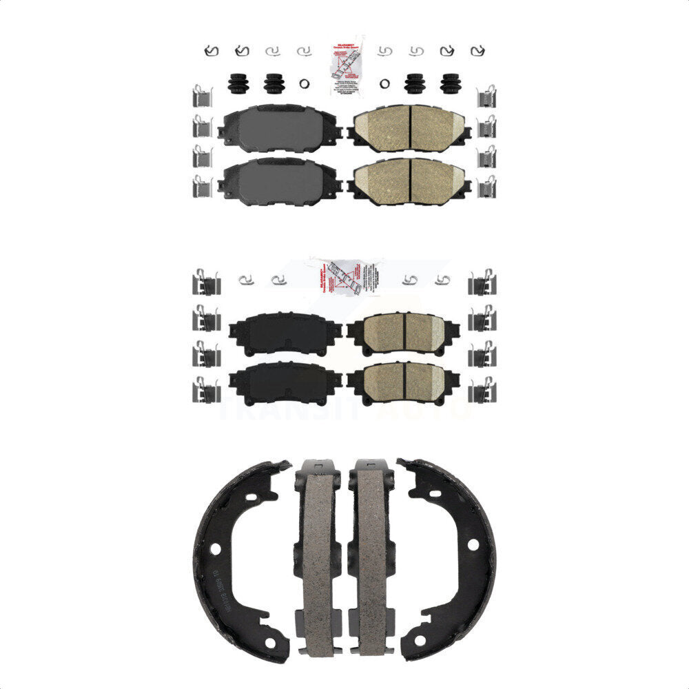 Ceramic Disc Brake Pads Front Rear Kit For 2016-2020 Toyota Mirai