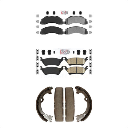 Semi-Metallic Ceramic Disc Brake Pads Front Rear Kit For Ford F-150