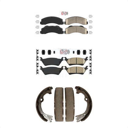 Ceramic Disc Brake Pads Front Rear Kit For Ford F-150