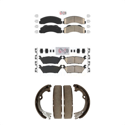 Ceramic Disc Brake Pads Front Rear Kit For Ford F-150