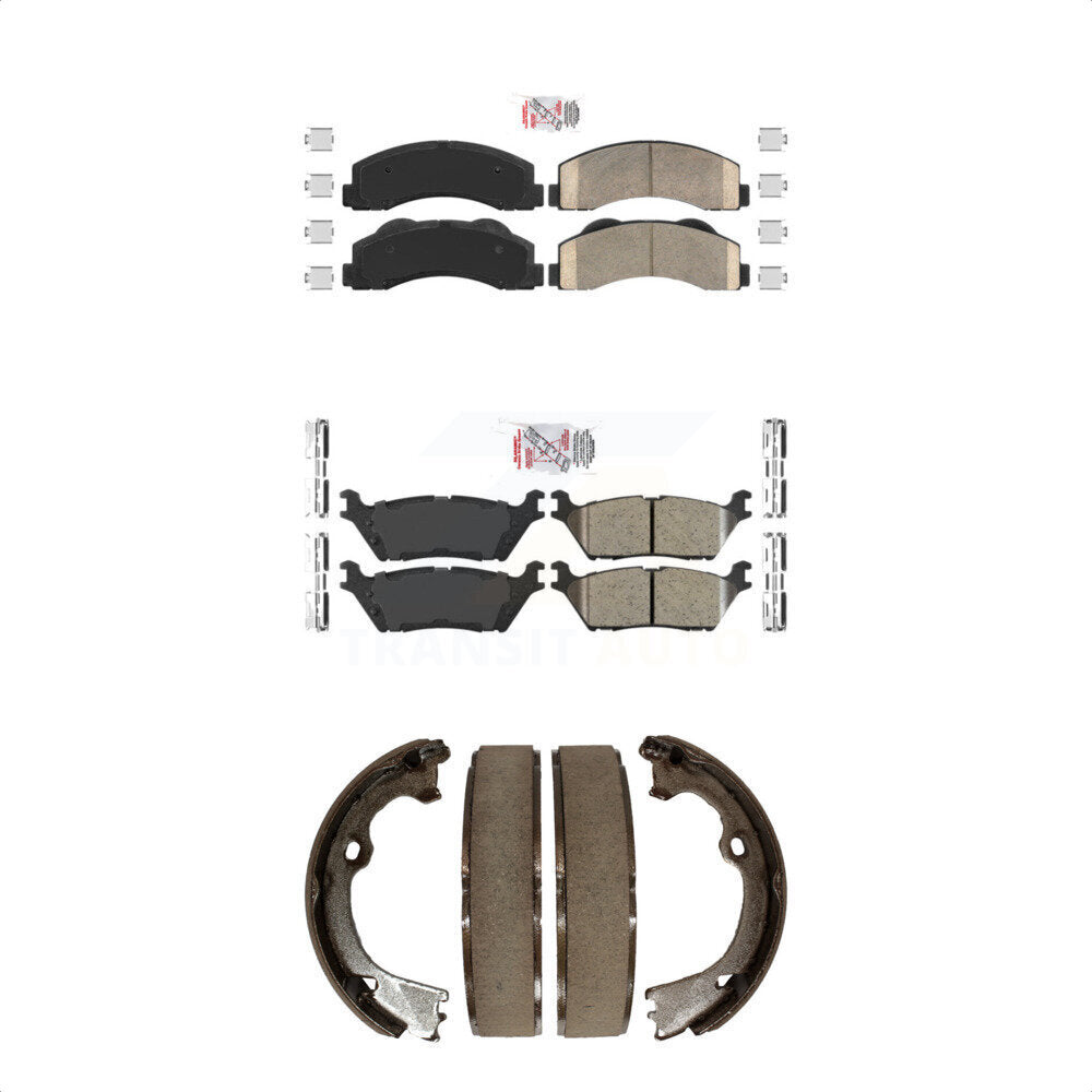 Ceramic Disc Brake Pads Front Rear Kit For Ford F-150