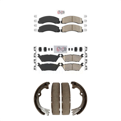 Ceramic Disc Brake Pads Front Rear Kit For Ford F-150