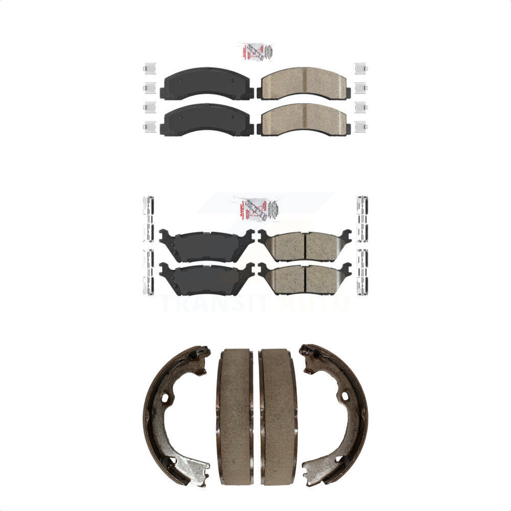 Ceramic Disc Brake Pads Front Rear Kit For Ford F-150