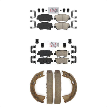 Ceramic Disc Brake Pads Front Rear Kit For 2012-2017 Hyundai Azera