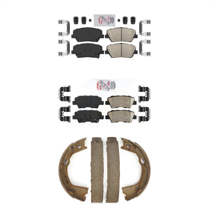 Ceramic Disc Brake Pads Front Rear Kit For 2012-2017 Hyundai Azera