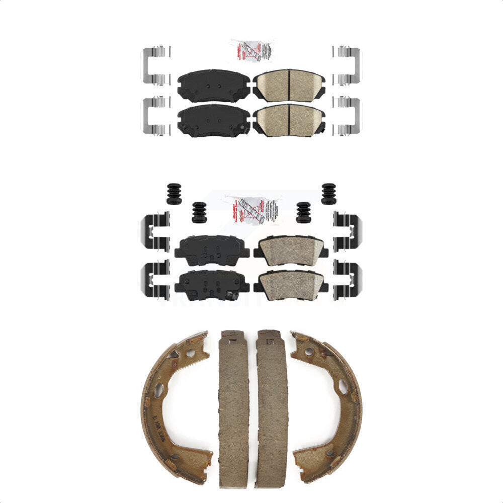 Ceramic Disc Brake Pads Front Rear Kit For 2010-2011 Hyundai Azera