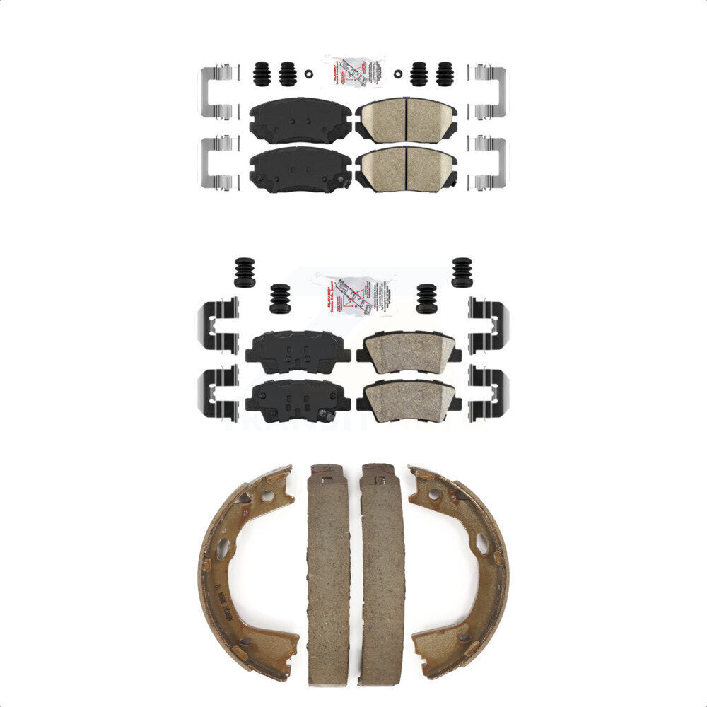 Ceramic Disc Brake Pads Front Rear Kit For 2010-2011 Hyundai Azera