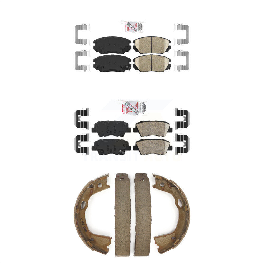 Ceramic Disc Brake Pads Front Rear Kit For 2010-2011 Hyundai Azera
