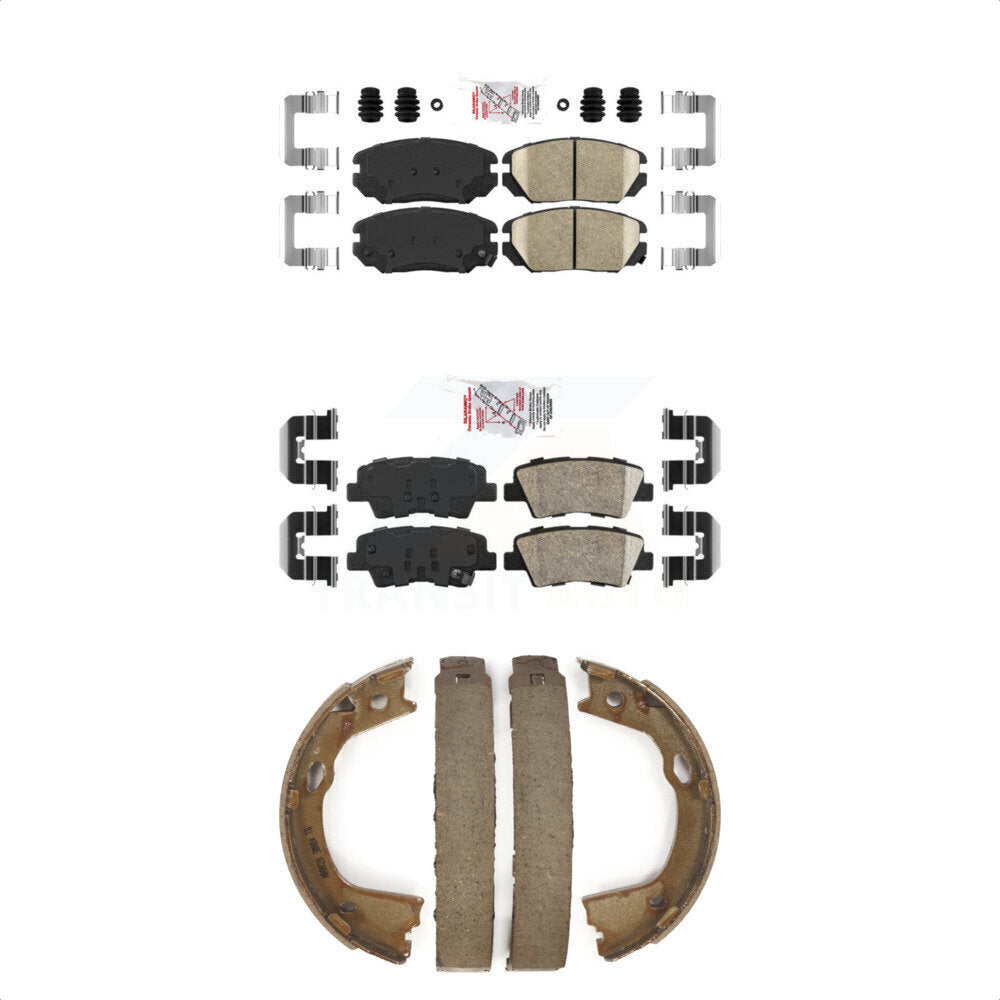 Ceramic Disc Brake Pads Front Rear Kit For 2010-2011 Hyundai Azera