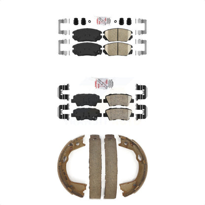 Ceramic Disc Brake Pads Front Rear Kit For 2010-2011 Hyundai Azera