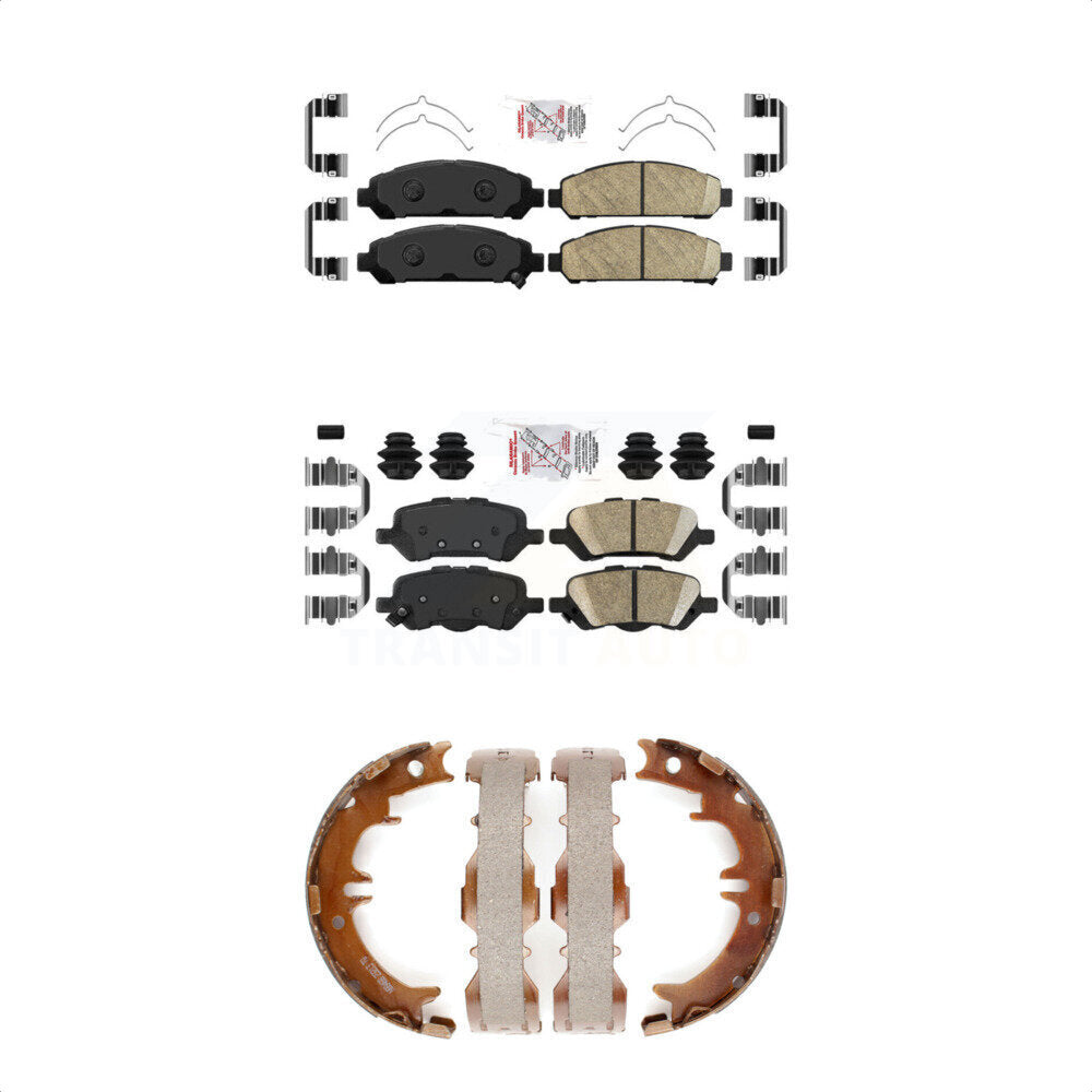 Ceramic Disc Brake Pads Front Rear Kit For 2009-2016 Toyota Venza