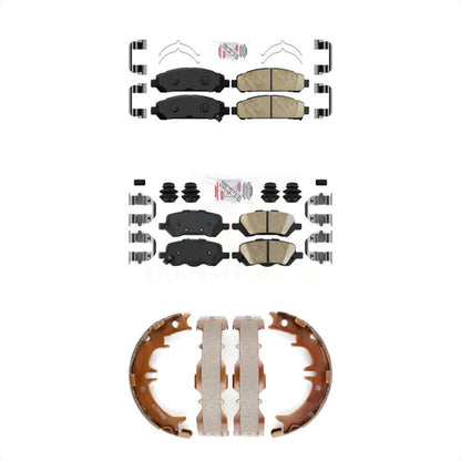 Ceramic Disc Brake Pads Front Rear Kit For 2009-2016 Toyota Venza