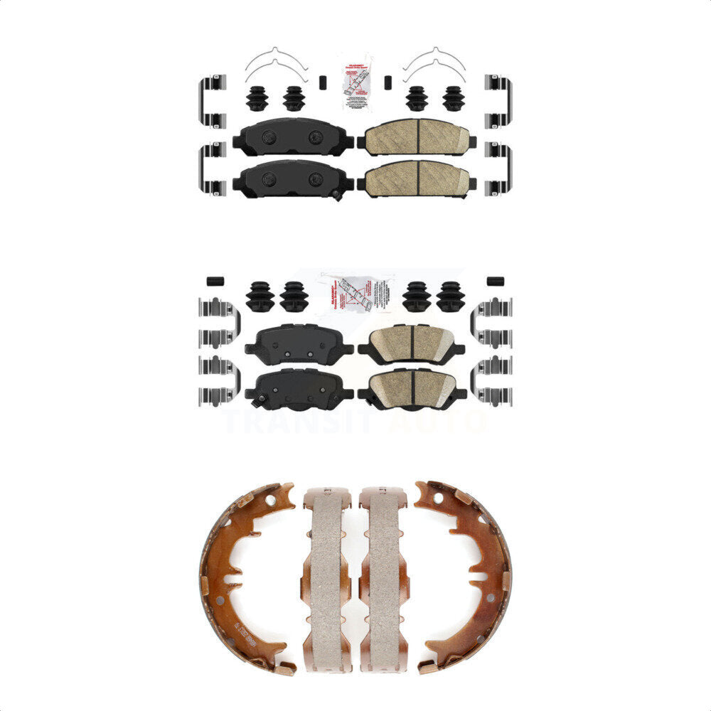 Ceramic Disc Brake Pads Front Rear Kit For 2009-2016 Toyota Venza