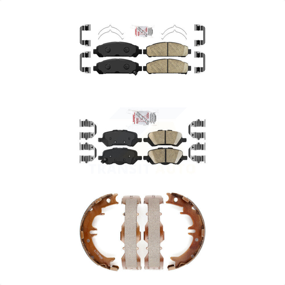 Ceramic Disc Brake Pads Front Rear Kit For 2009-2016 Toyota Venza