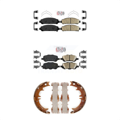 Ceramic Disc Brake Pads Front Rear Kit For 2009-2016 Toyota Venza
