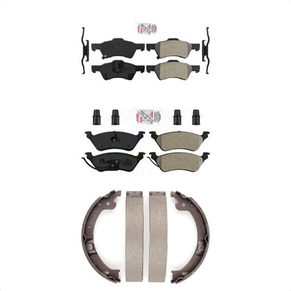 Semi-Metallic Disc Brake Pads Front Rear Kit For Dodge Grand Caravan Chrysler &