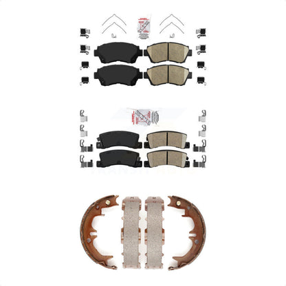 Ceramic Disc Brake Pads Front Rear Kit For Toyota Camry Lexus ES300 Celica