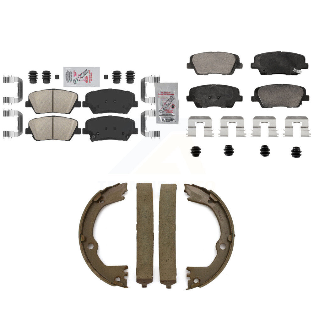 Ceramic Disc Brake Pads Front Rear Kit For Hyundai Santa Fe Sport Kia Sorento