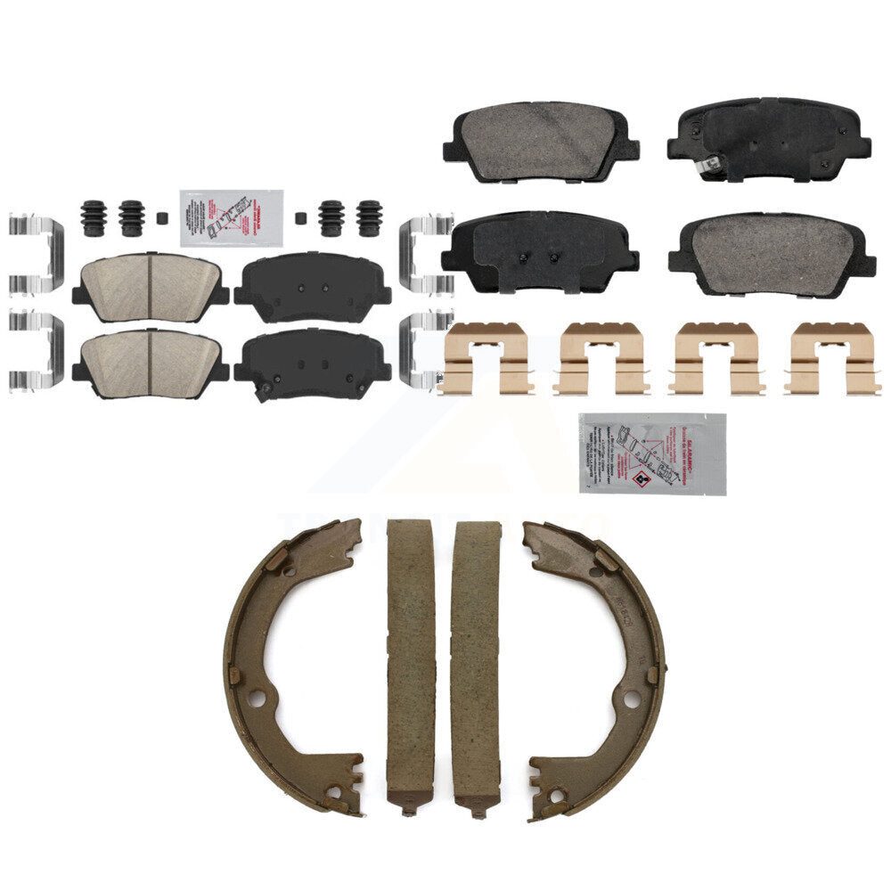 Ceramic Disc Brake Pads Front Rear Kit For Hyundai Santa Fe Sport Kia Sorento