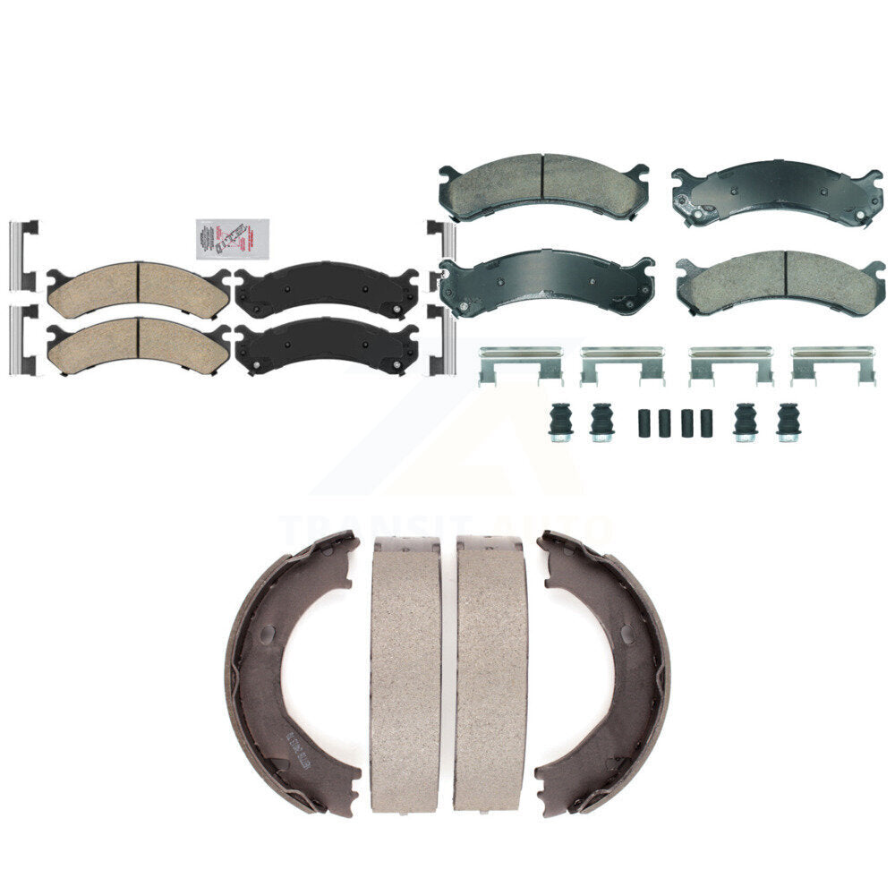 Ceramic Disc Brake Pads Front Rear Kit For Chevrolet GMC Silverado 3500 Sierra
