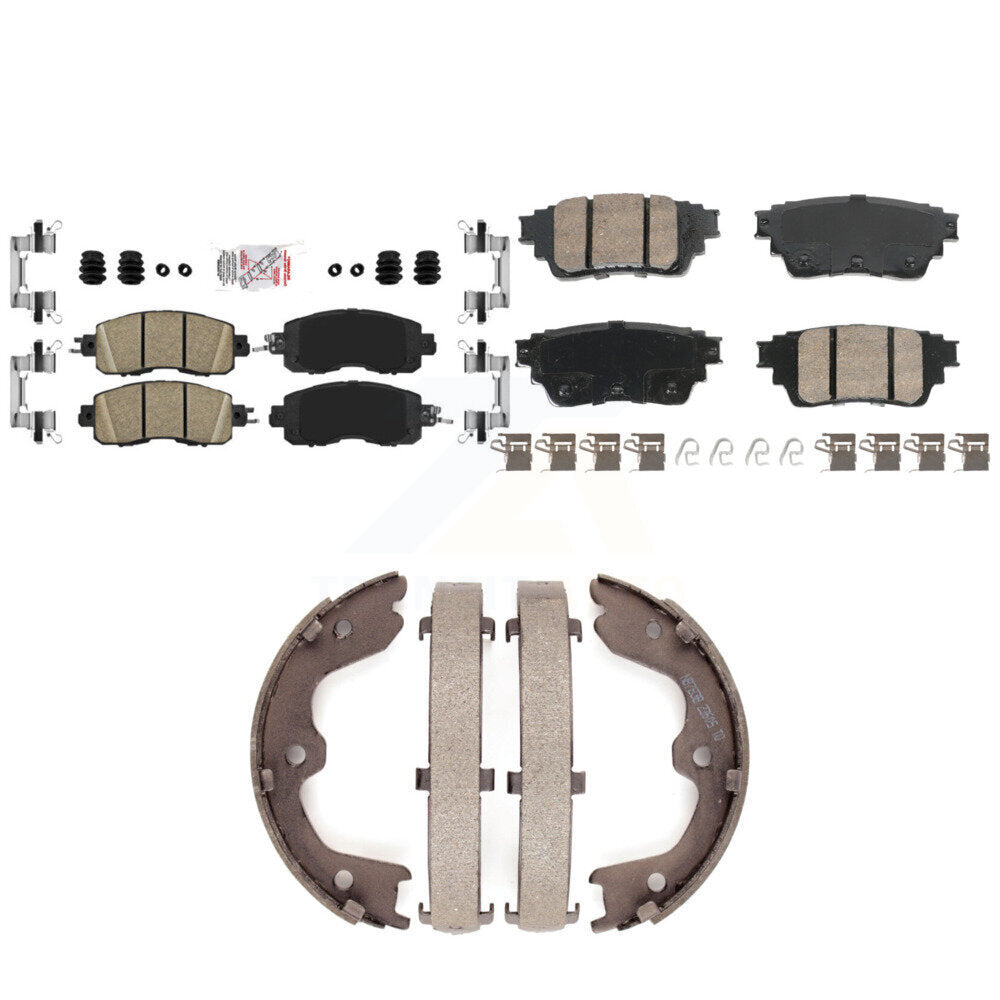 Ceramic Disc Brake Pads Front Rear Kit For Nissan Altima