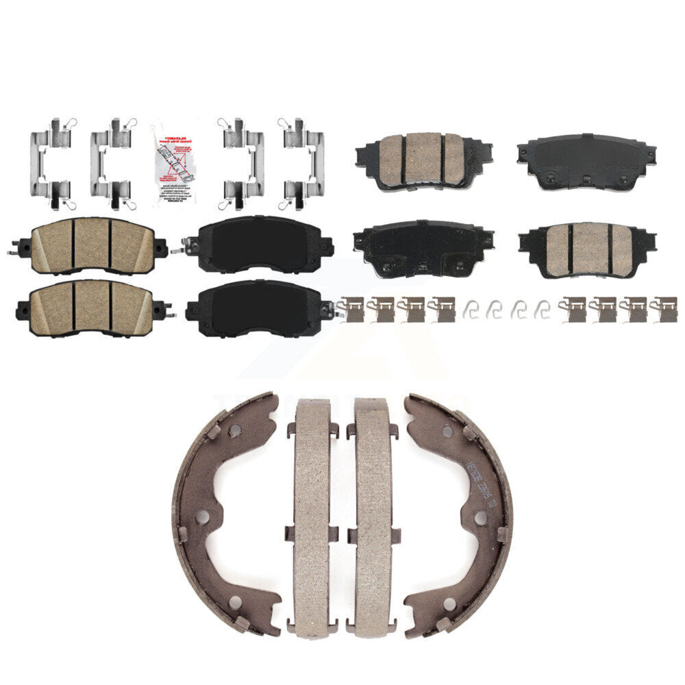 Ceramic Disc Brake Pads Front Rear Kit For Nissan Altima