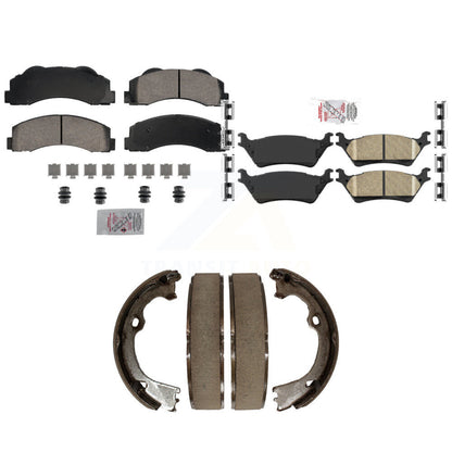 Ceramic Disc Brake Pads Front Rear Kit For Ford F-150